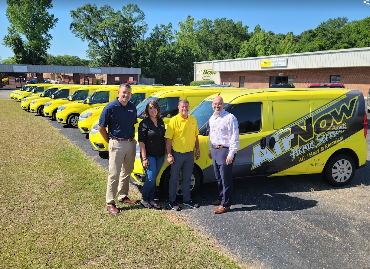 Drew Poskon, Senior Vice President of Operations at Southern HVAC, Stacy Barrett, Office Manager at AirNow, Terry Barrett, General Manager at AirNow and Bryan Benak, Chief Executive Officer at Southern HVAC