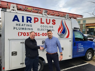 Joe Allen, Owner of AirPlus Heating, Cooling, Plumbing & Electrical and Drew Poskon, COO of Southern Home Services (PRNewsfoto/Southern Home Services)