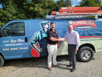 Owner of The Plumbing & Air Greets Southern HVAC CEO