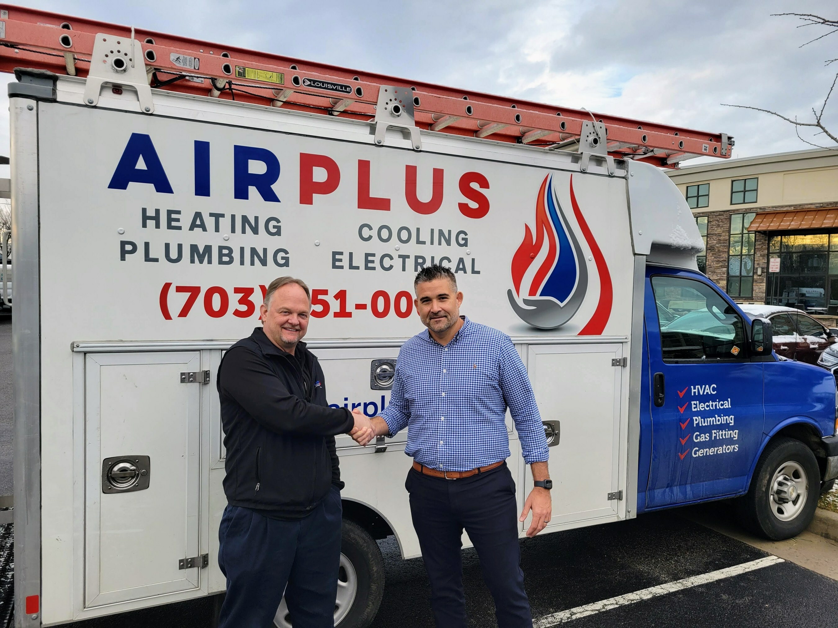 Joe Allen, Owner of AirPlus Heating, Cooling, Plumbing & Electrical and Drew Poskon, COO of Southern Home Services (PRNewsfoto/Southern Home Services)